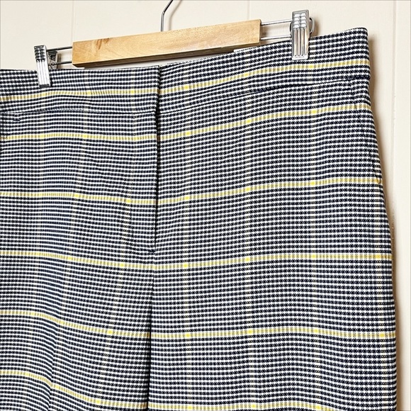 Ann Taylor NWT Slim Wide Leg Pants 14 houndstooth plaid high rise waist career - Picture 2 of 9
